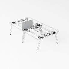 Экран настольный торцевой промежуточный меламиновый 700х18х400 UDSMLI070 крепеж белый Strike