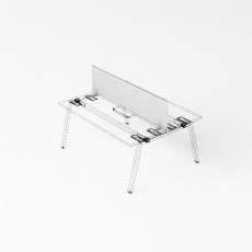 Экран настольный фронтальный меламиновый для бенча 1600x350х16 UDSMFB160 крепеж алюминий Strike 