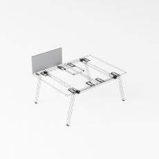 Экран настольный торцевой финальный меламиновый 800х18х400 UDSMLF080 крепеж алюминий Strike